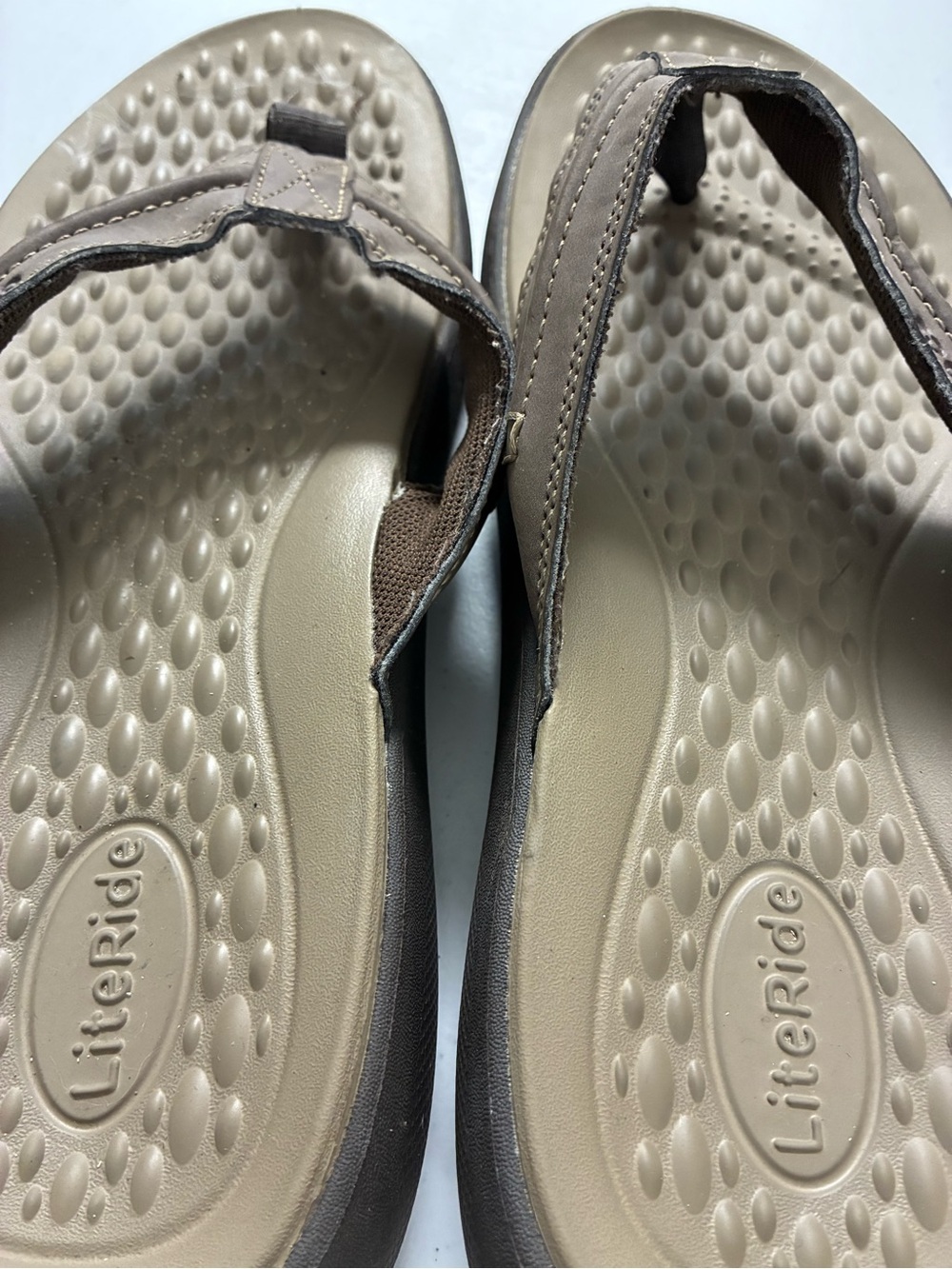 CROCS Men’s Taupe LiteRide Flip Flop Sandals